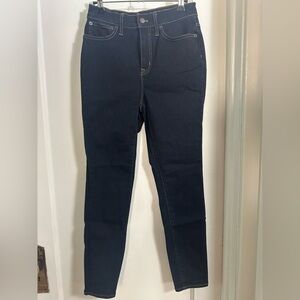 J. Crew Dark Blue Curvy High-Rise Skinny Jeans